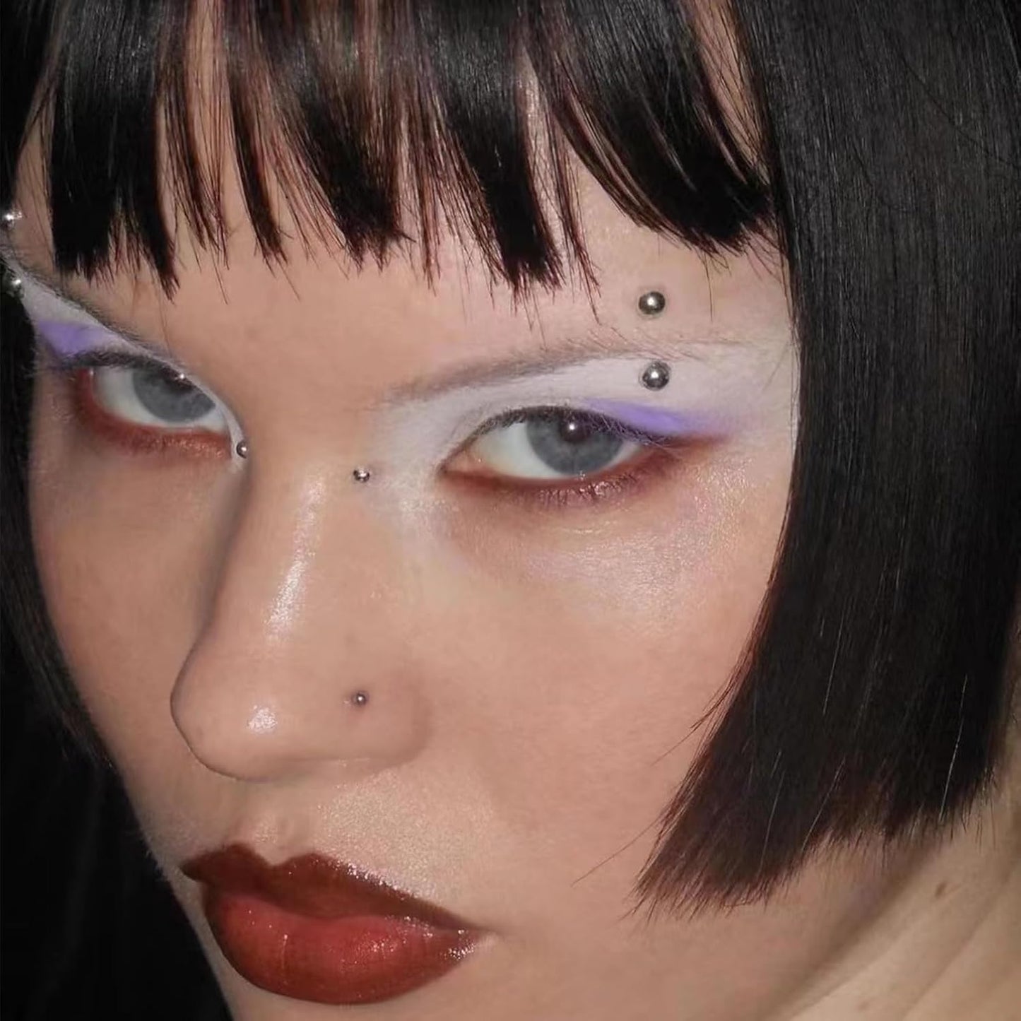 Mixed Face Gems – Fake Piercings Set | Lip Ring, Nose Ring & Eyebrow Piercing