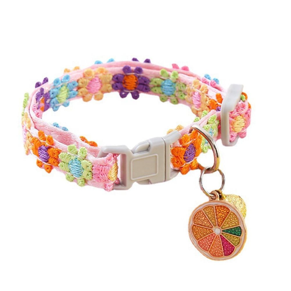 Pet Collar — Features a Safety Buckle and Bell