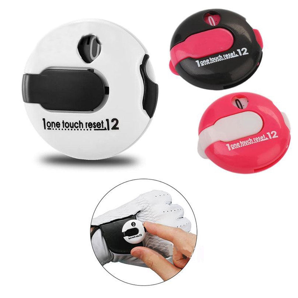 Mini golf scorer glove clip, golf shot counter, putting glove counter