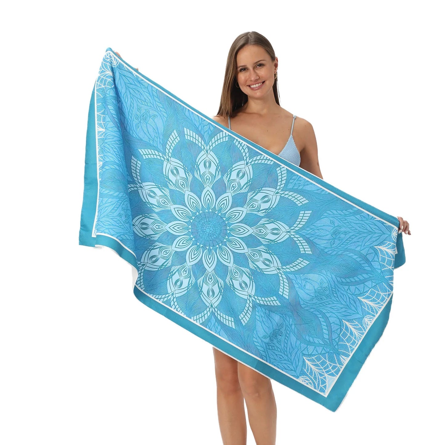 Oversized Microfiber Printed Beach Towel