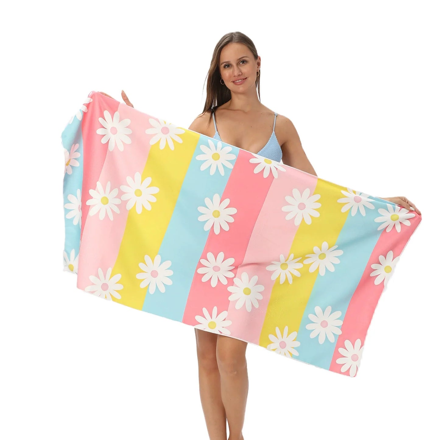 Oversized Microfiber Printed Beach Towel