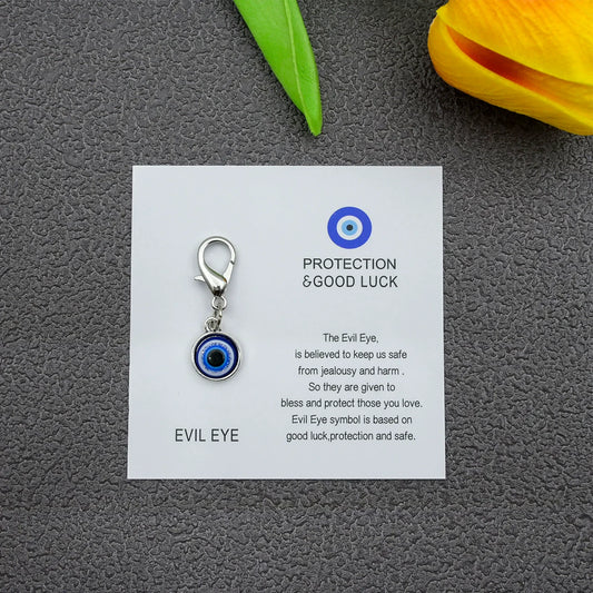 Blue Evil Eye Good Luck Keychain