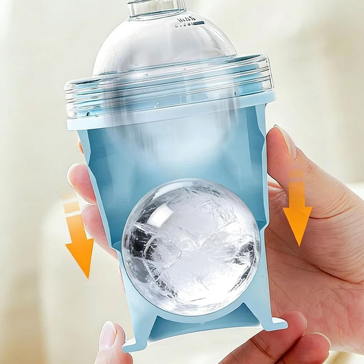 2-in-1 Foldable Silicone Ice Ball Maker Cup