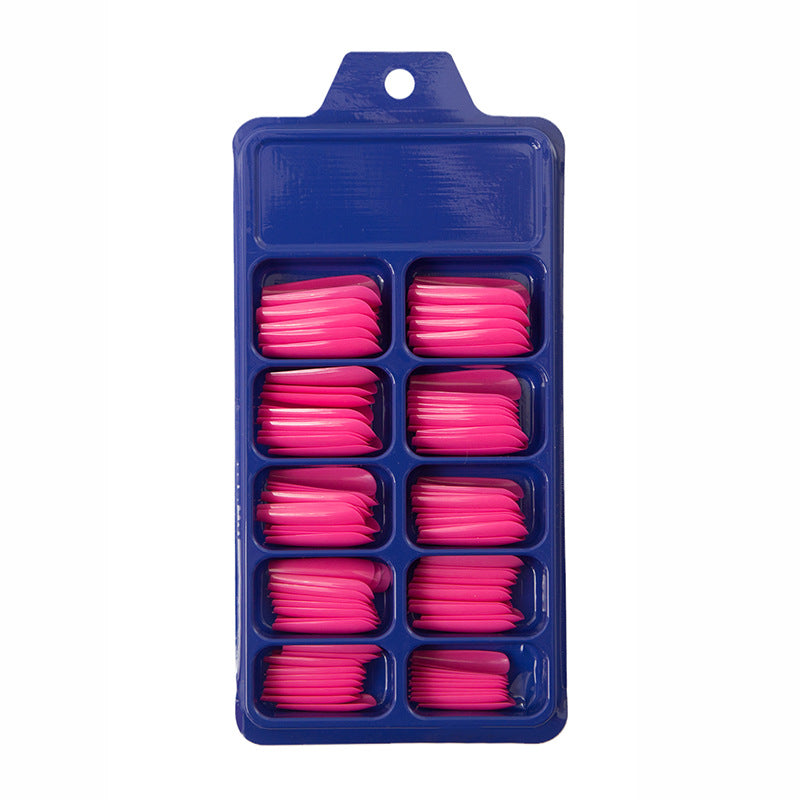 Ready-made nail stickers, small blue box, nail art stickers, ballet nails, long solid color.