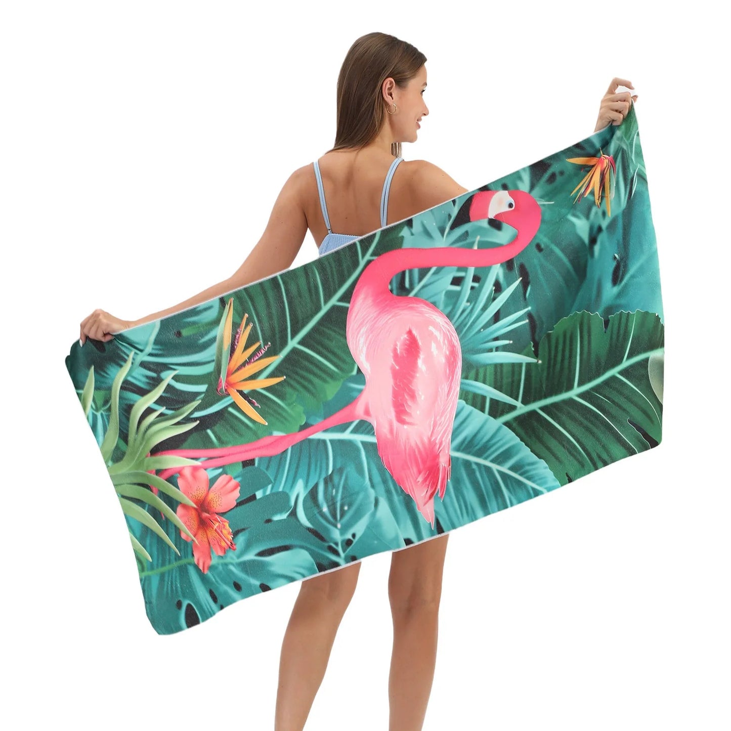 Oversized Microfiber Printed Beach Towel