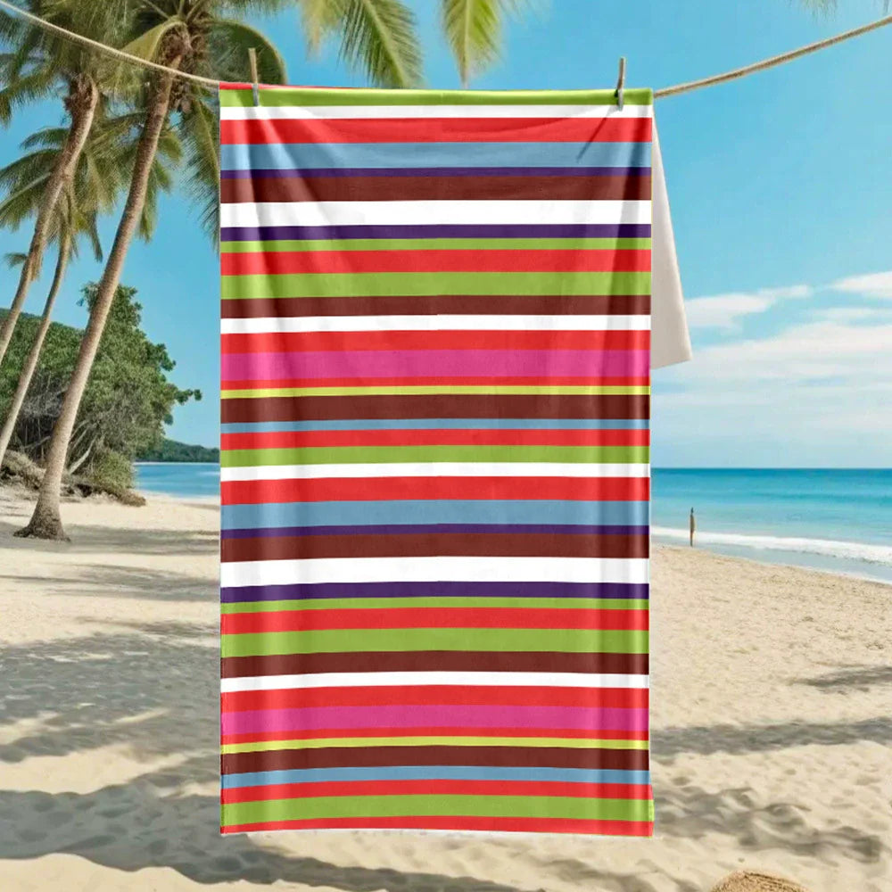 Oversized Microfiber Printed Beach Towel