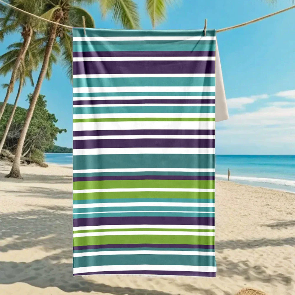 Oversized Microfiber Printed Beach Towel