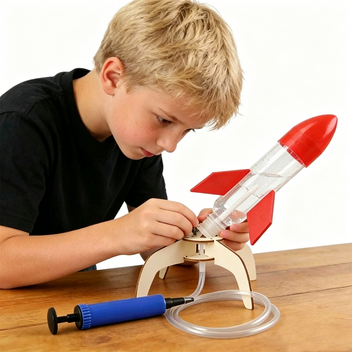 Materials for educational water rocket model toys