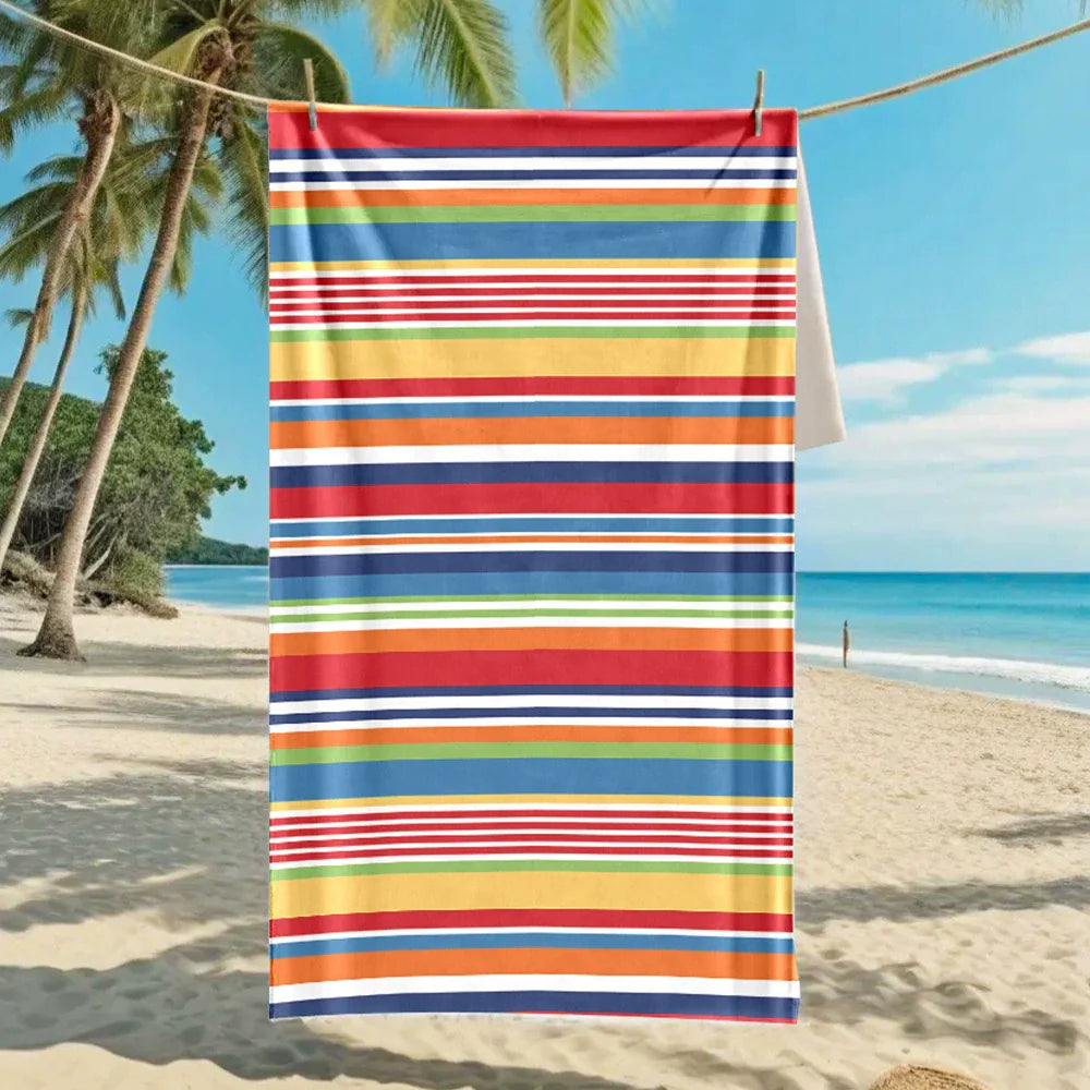 Oversized Microfiber Printed Beach Towel