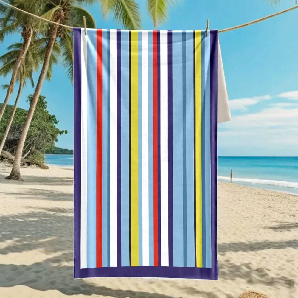 Oversized Microfiber Printed Beach Towel