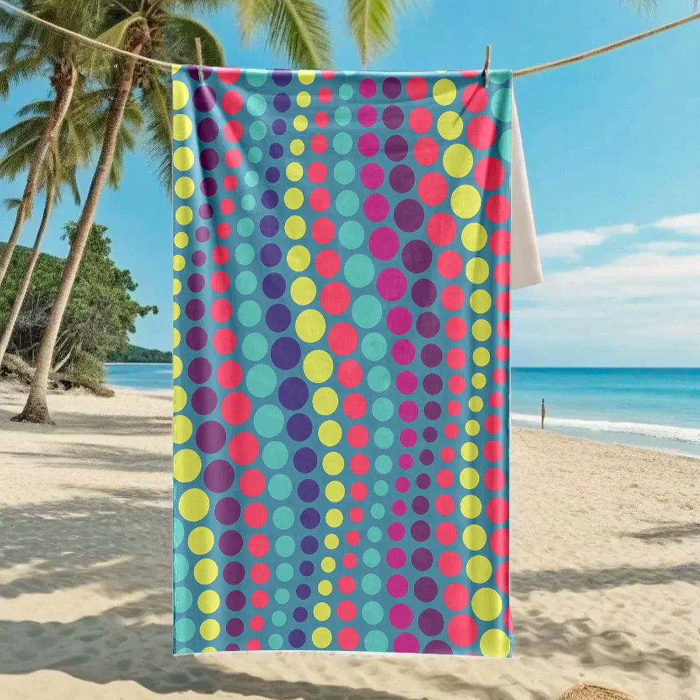 Oversized Microfiber Printed Beach Towel