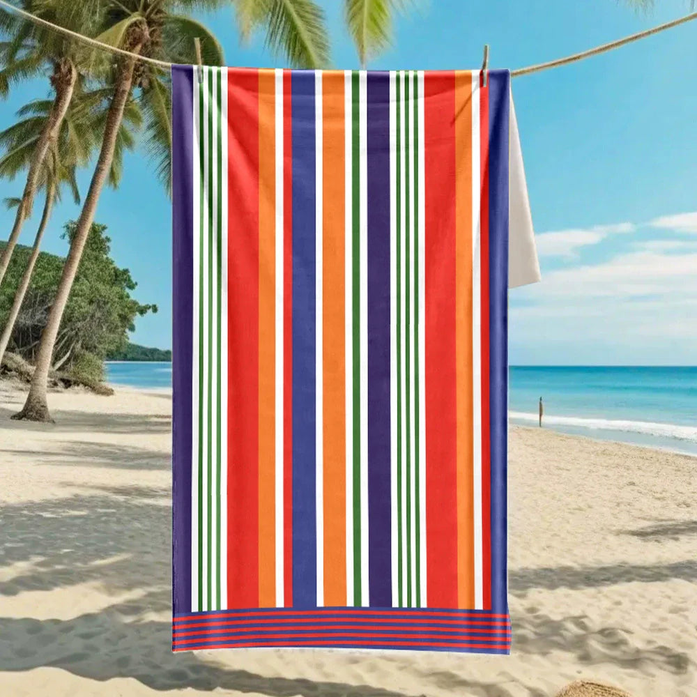 Oversized Microfiber Printed Beach Towel