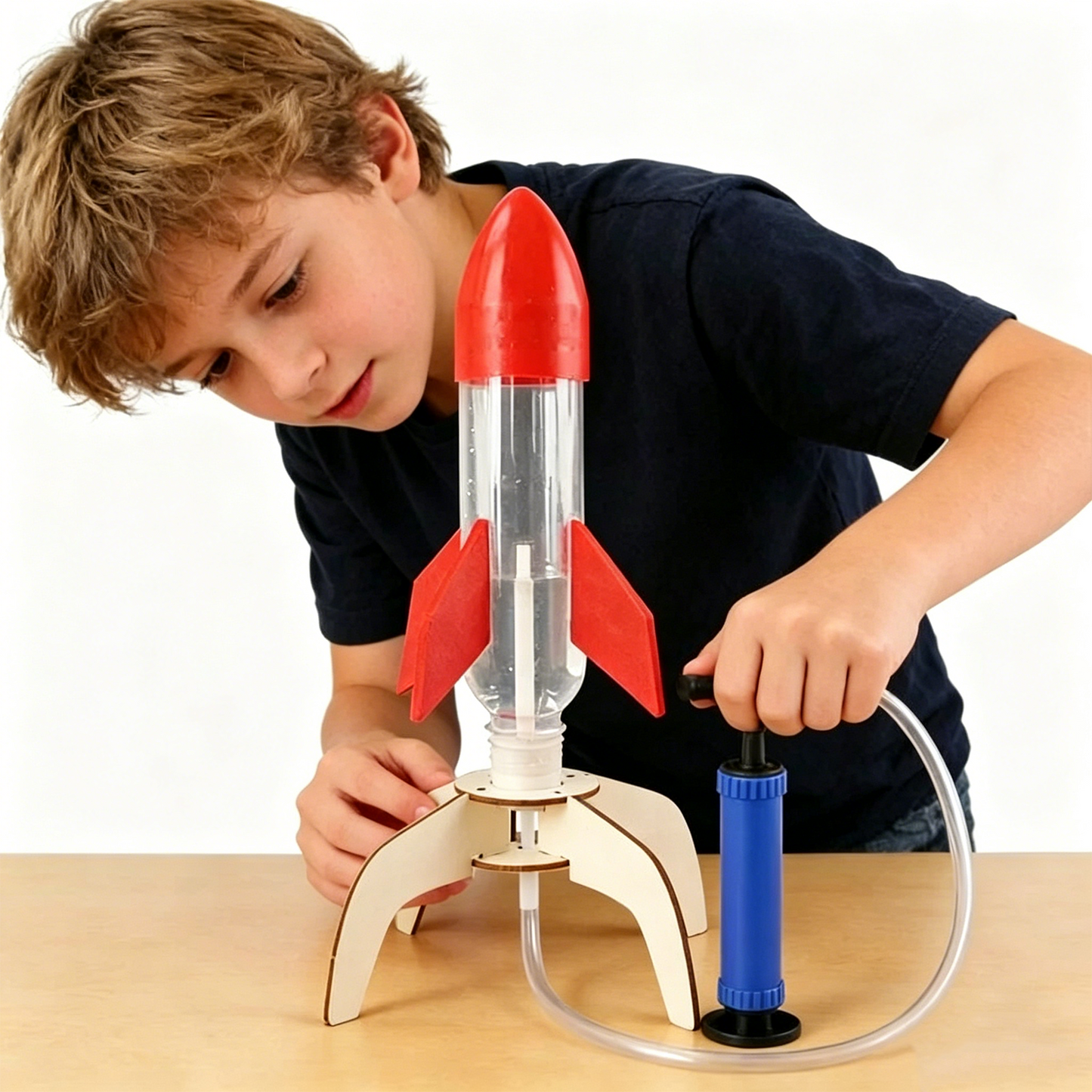 Materials for educational water rocket model toys