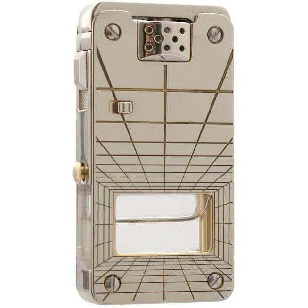 Cool lighter, retro kerosene lighter that can be filled with gas, with a visible fuel tank