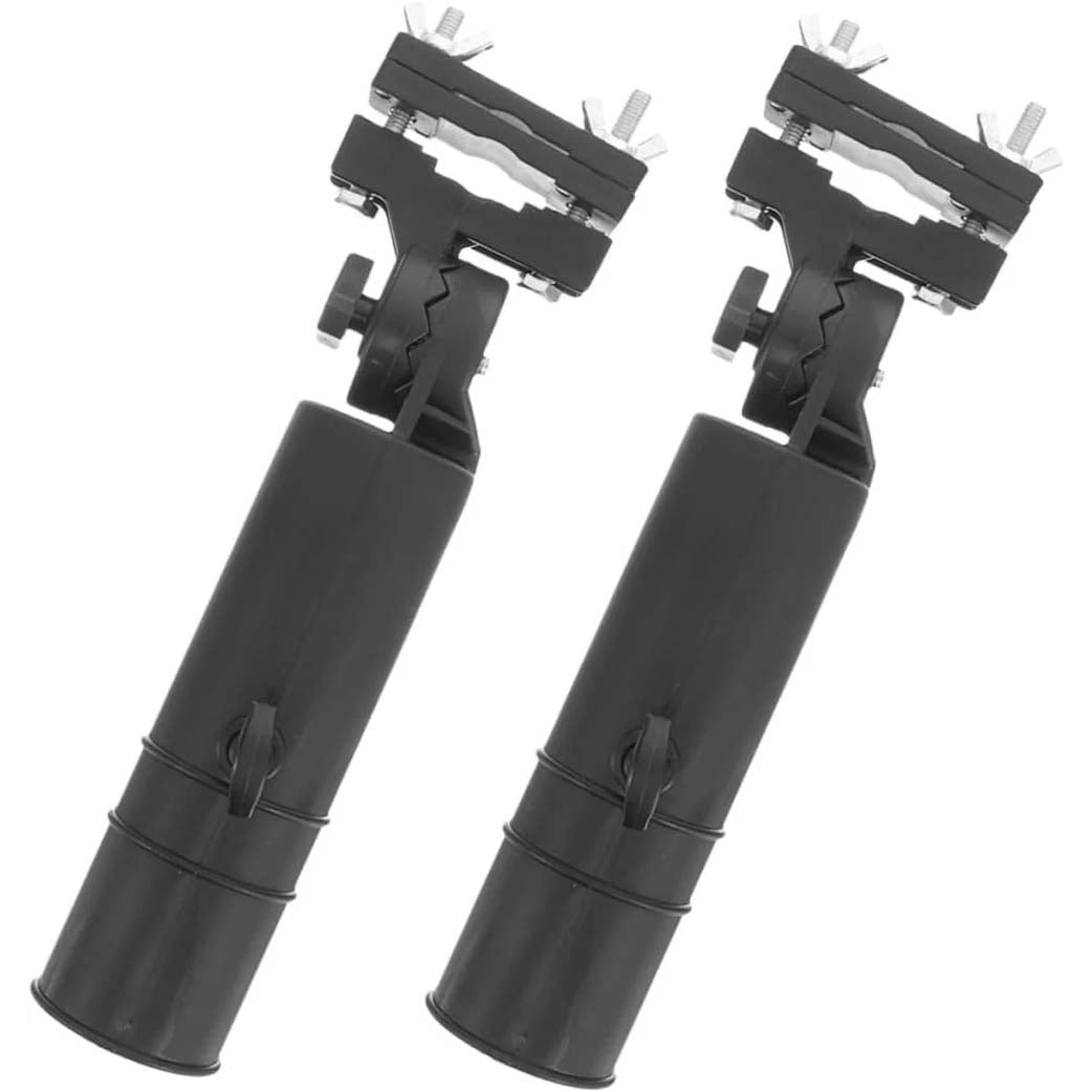 Ergonomic Golf Cart Umbrella Stand Adjustable Clip Holder for Golf Umbrellas