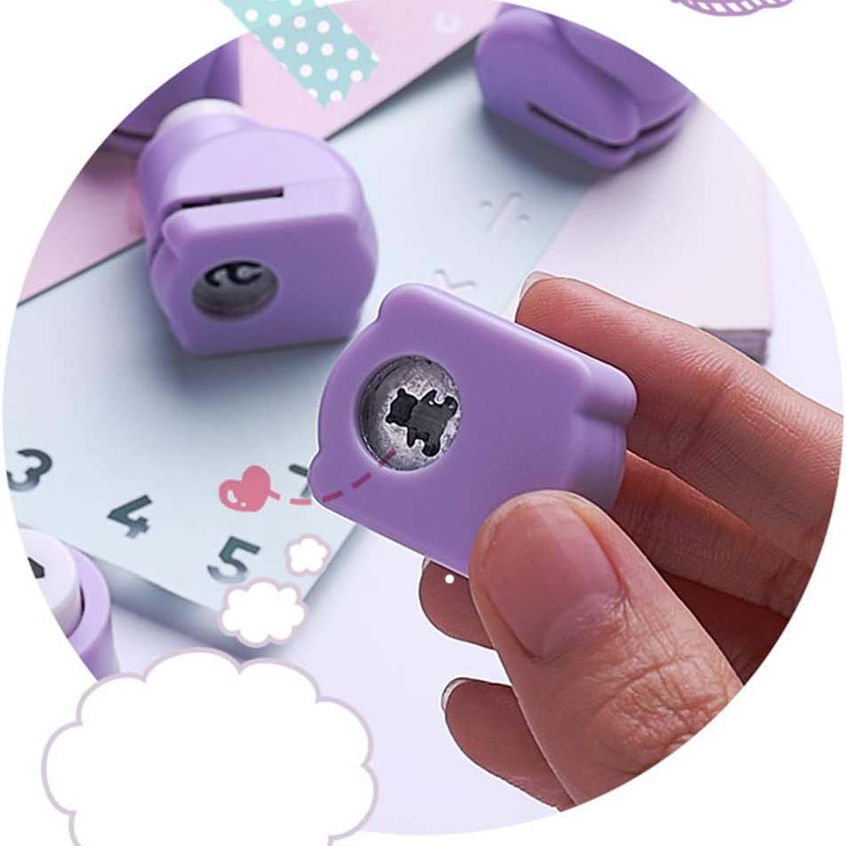 Portable handheld paper punch, DIY scrapbook punch, suitable for greeting cards and artwork making.