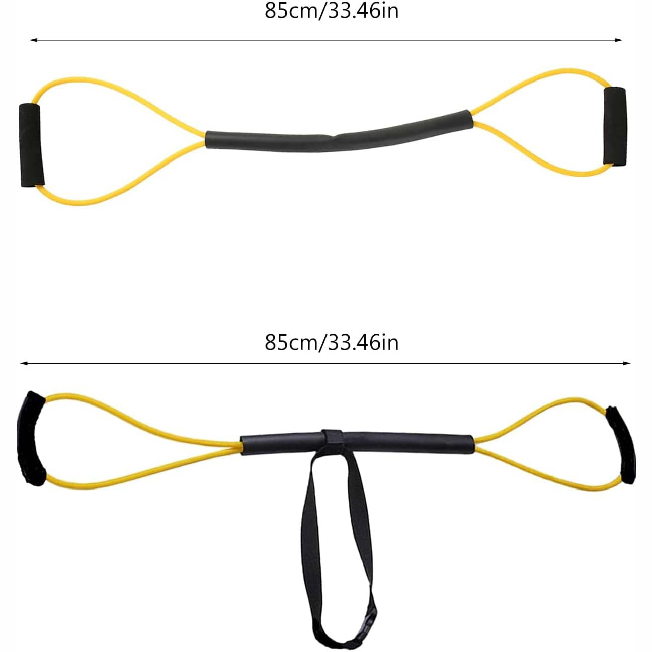Figure eight resistance training band, elastic resistance rope, high performance training tube