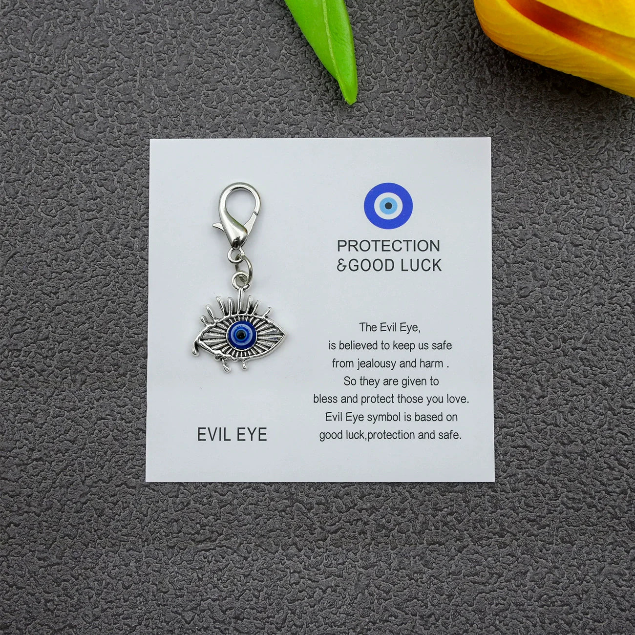 Blue Evil Eye Good Luck Keychain