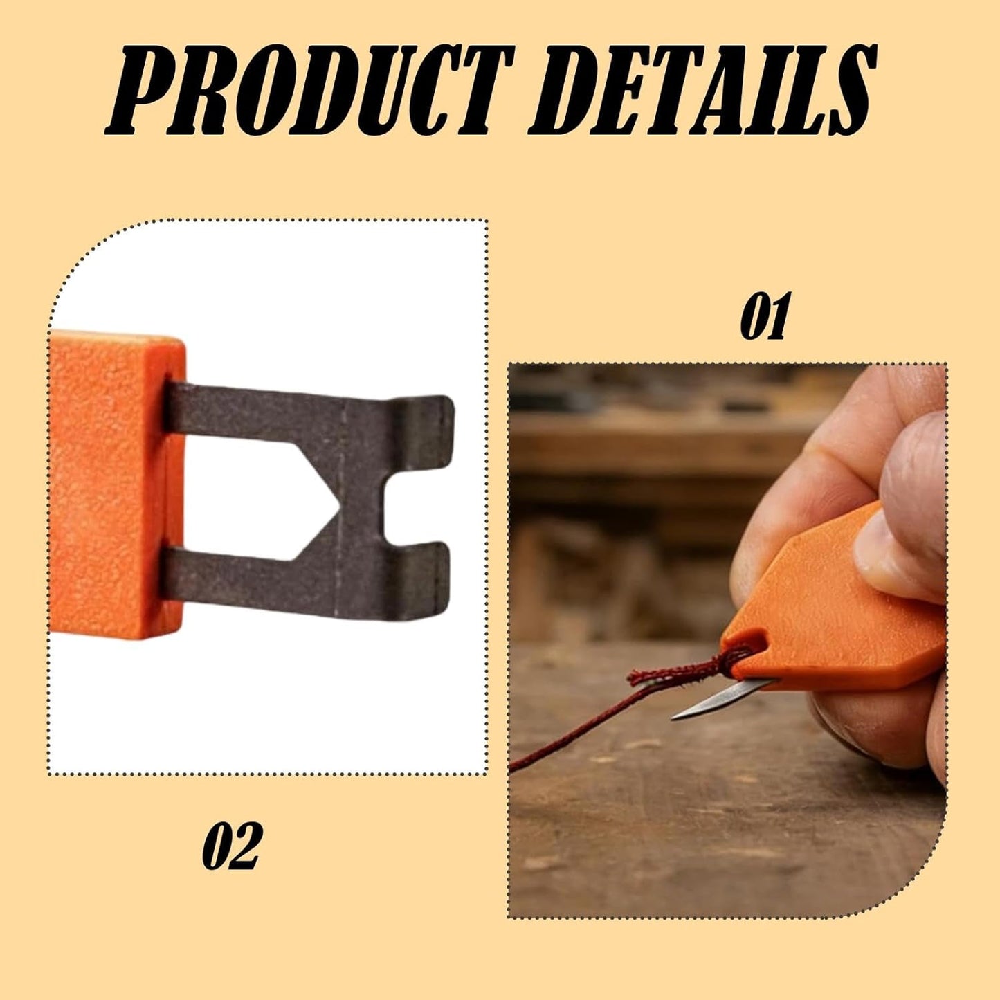 Portable Rope Anchor Hook for Woodworking & Construction