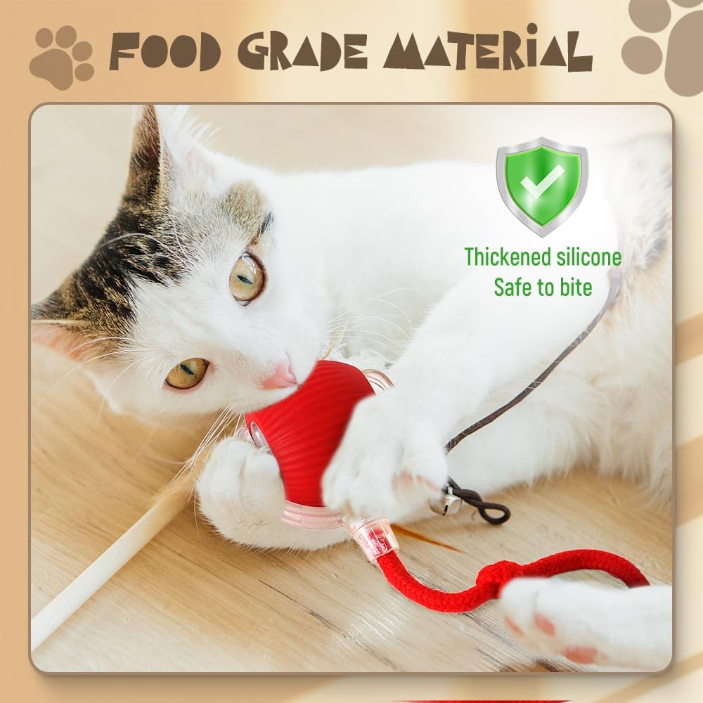 Interactive Cat Toy Ball, Active Smart Rolling Balls for Cat, Electric Toy Balls for Indoor Cats