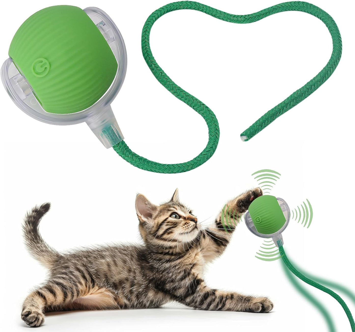 Interactive Cat Toy Ball, Active Smart Rolling Balls for Cat, Electric Toy Balls for Indoor Cats