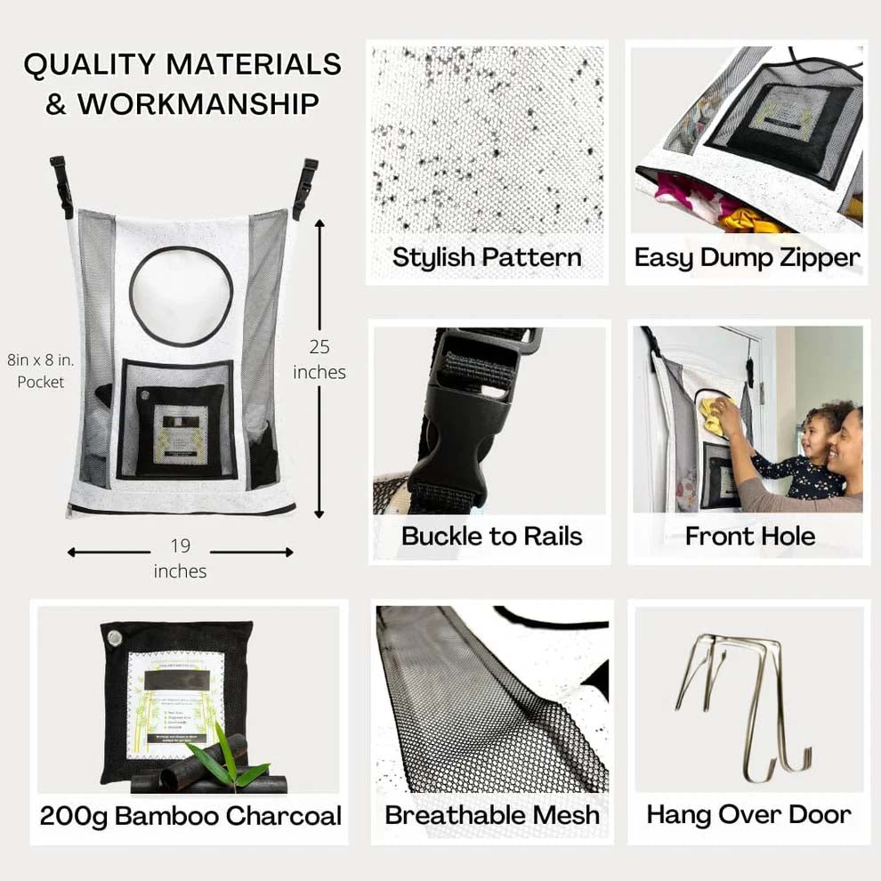 AIR PURIFYING & ODOR ELIMINATING Small Hamper for Specialty Loads - Nursery Hamper