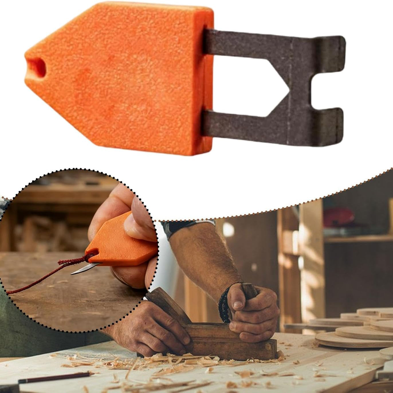 Portable Rope Anchor Hook for Woodworking & Construction