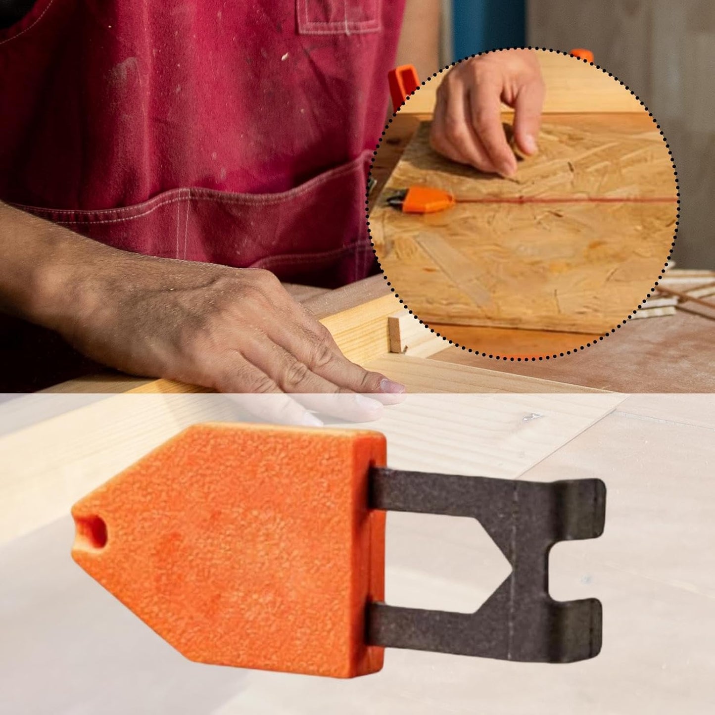 Portable Rope Anchor Hook for Woodworking & Construction