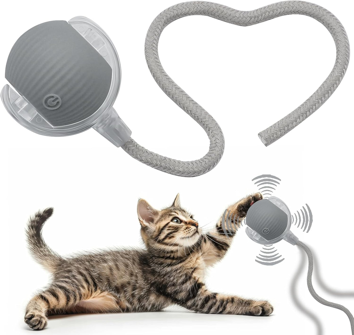 Interactive Cat Toy Ball, Active Smart Rolling Balls for Cat, Electric Toy Balls for Indoor Cats