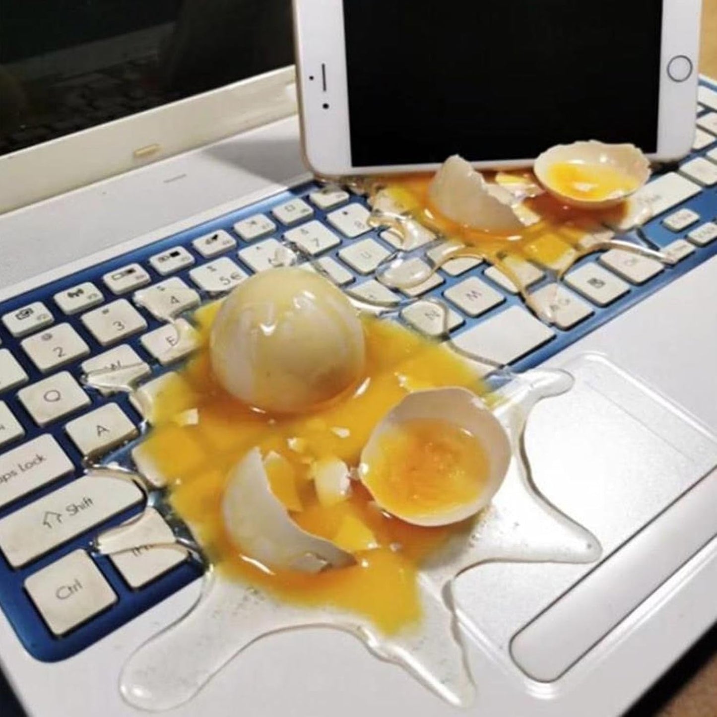 Funny Broken Egg Phone Stand