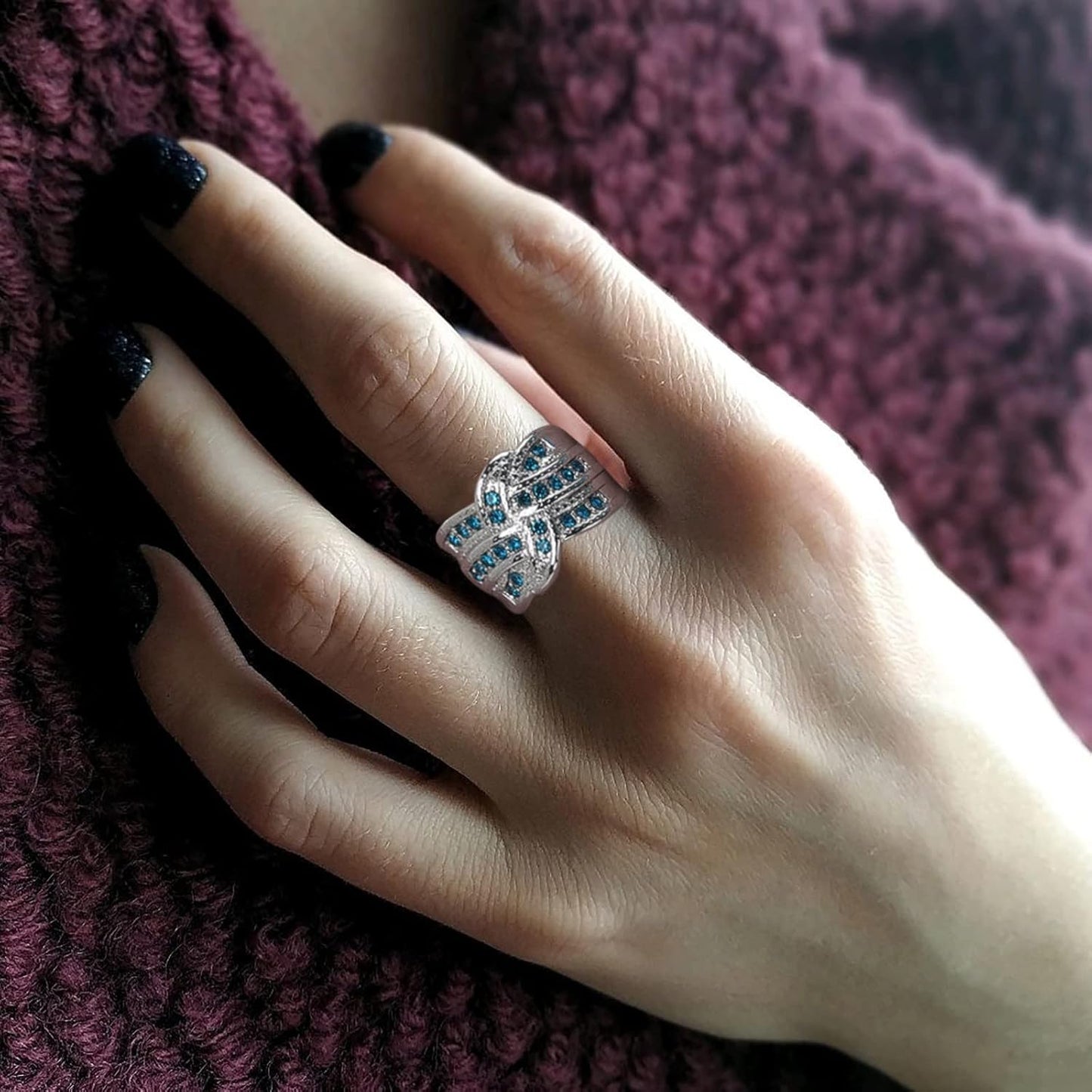 Ladies CZ & Sterling Silver Rings – Adjustable, Stackable & Unique Designs