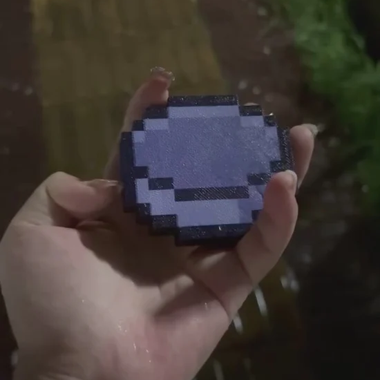 Minecraft-Style Pixel Compass Keychain