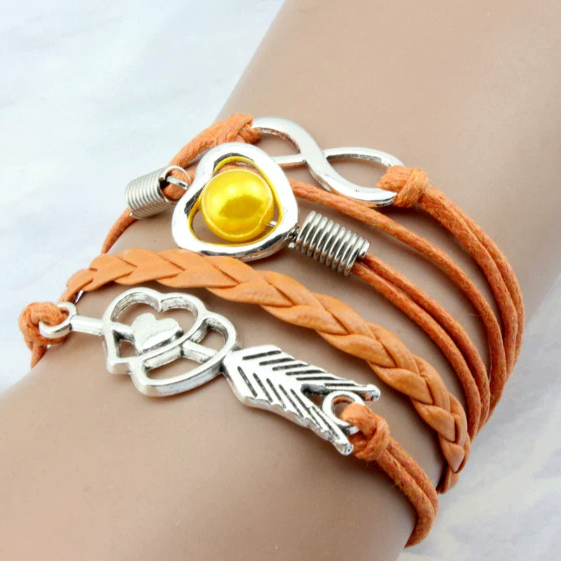 Vintage Cupid Arrow Pearl Bracelet