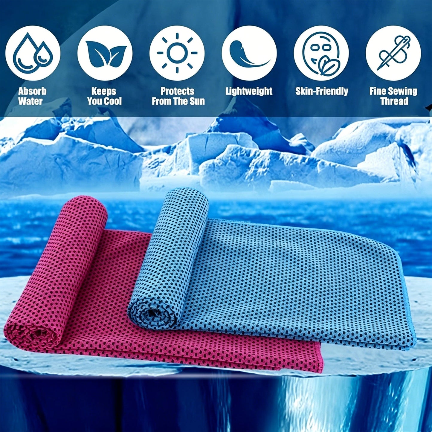 Summer cooling and quick-drying towels