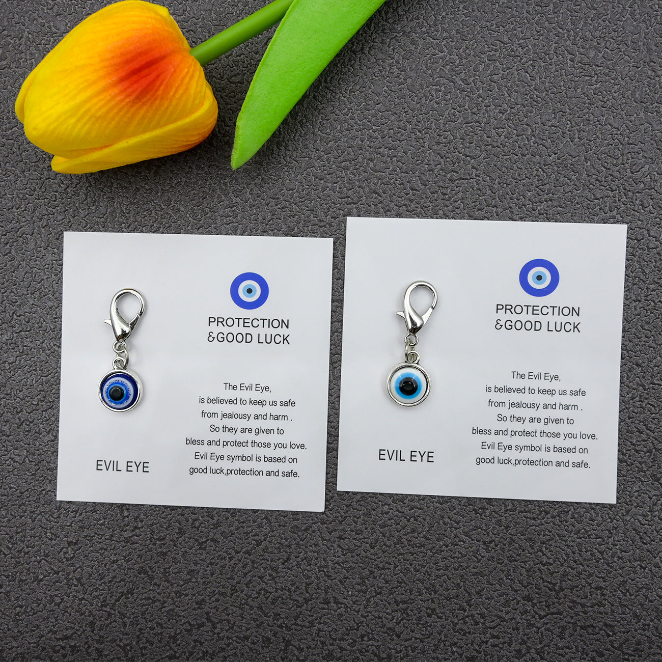 Blue Evil Eye Good Luck Keychain