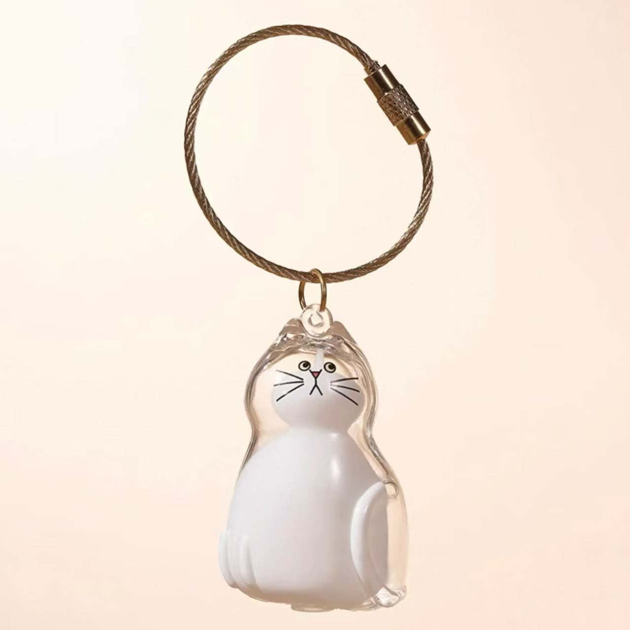 Cat Hair Storage Bottle,Keychain for Collecting Cat and Dog Hair, Cute Pet Memorial Gifts