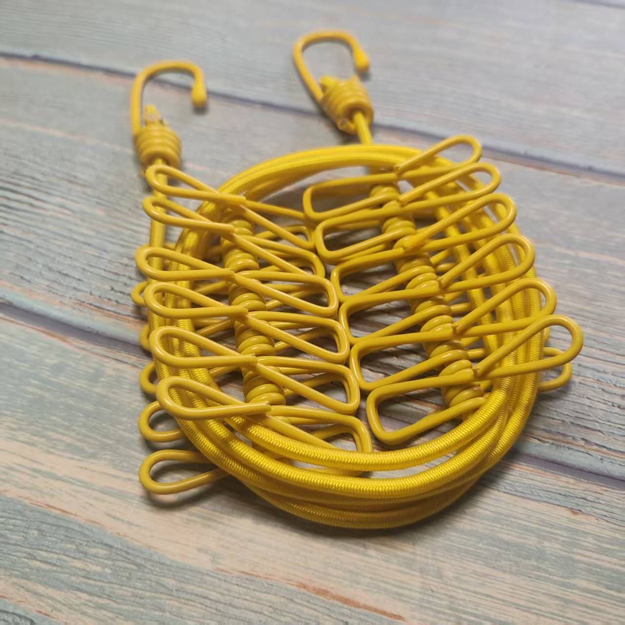 Portable Outdoor Clothesline with 12 Clips