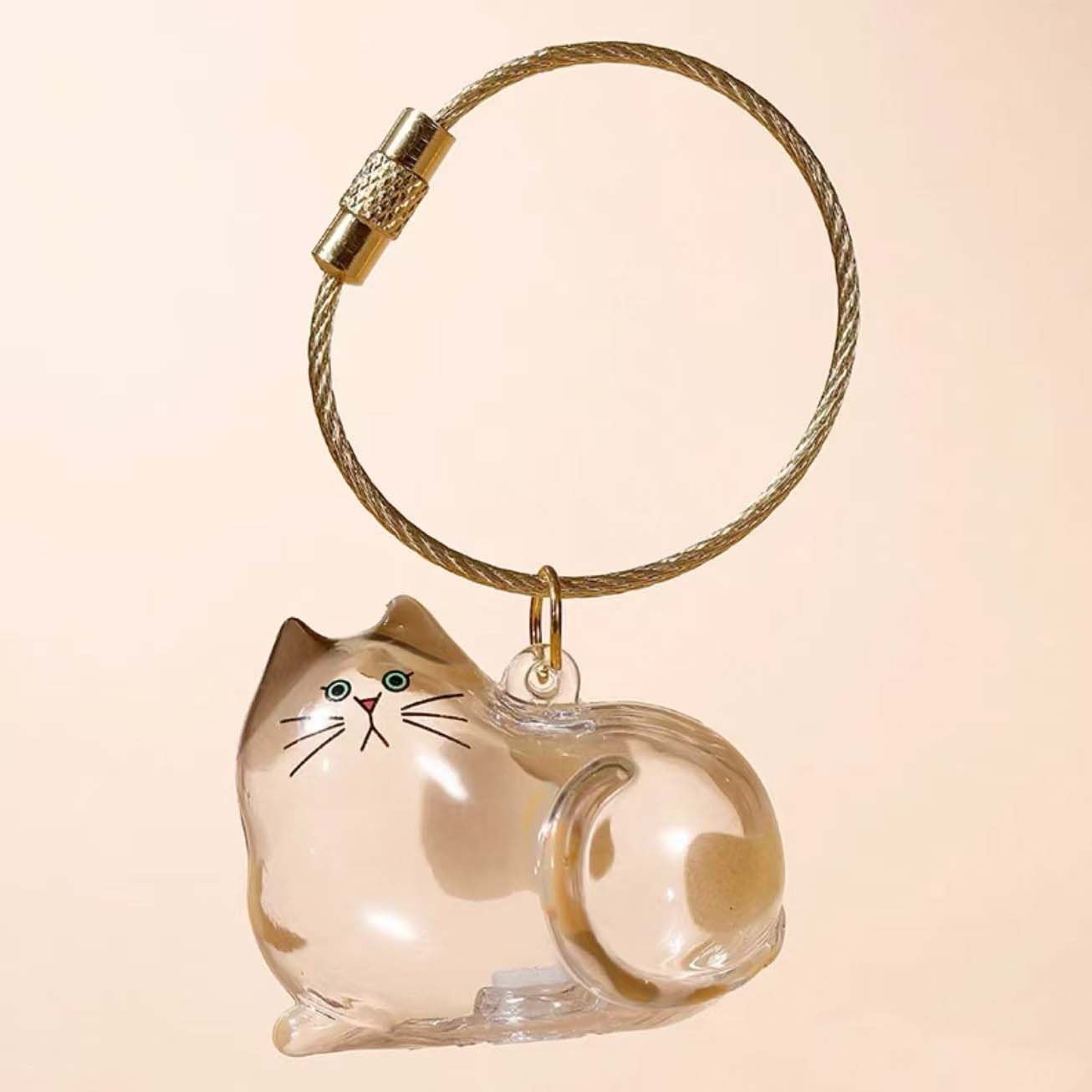 Cat Hair Storage Bottle,Keychain for Collecting Cat and Dog Hair, Cute Pet Memorial Gifts