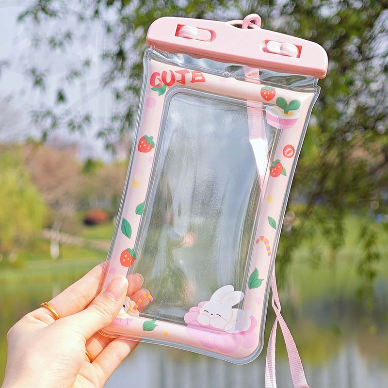 Waterproof phone pouch, touchscreen compatible, suitable for swimming, beach, and other occasions (many styles to choose from)