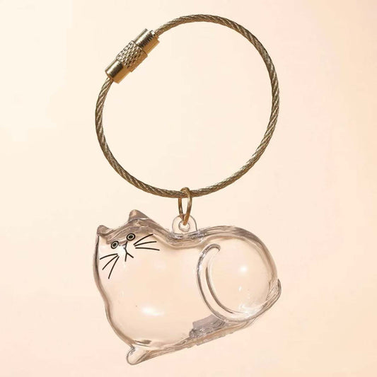 Cat Hair Storage Bottle,Keychain for Collecting Cat and Dog Hair, Cute Pet Memorial Gifts