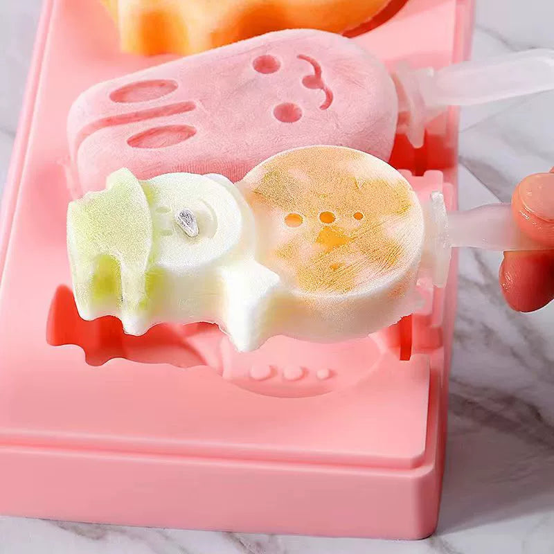 Cute Silicone Popsicle and Ice Cream Mold