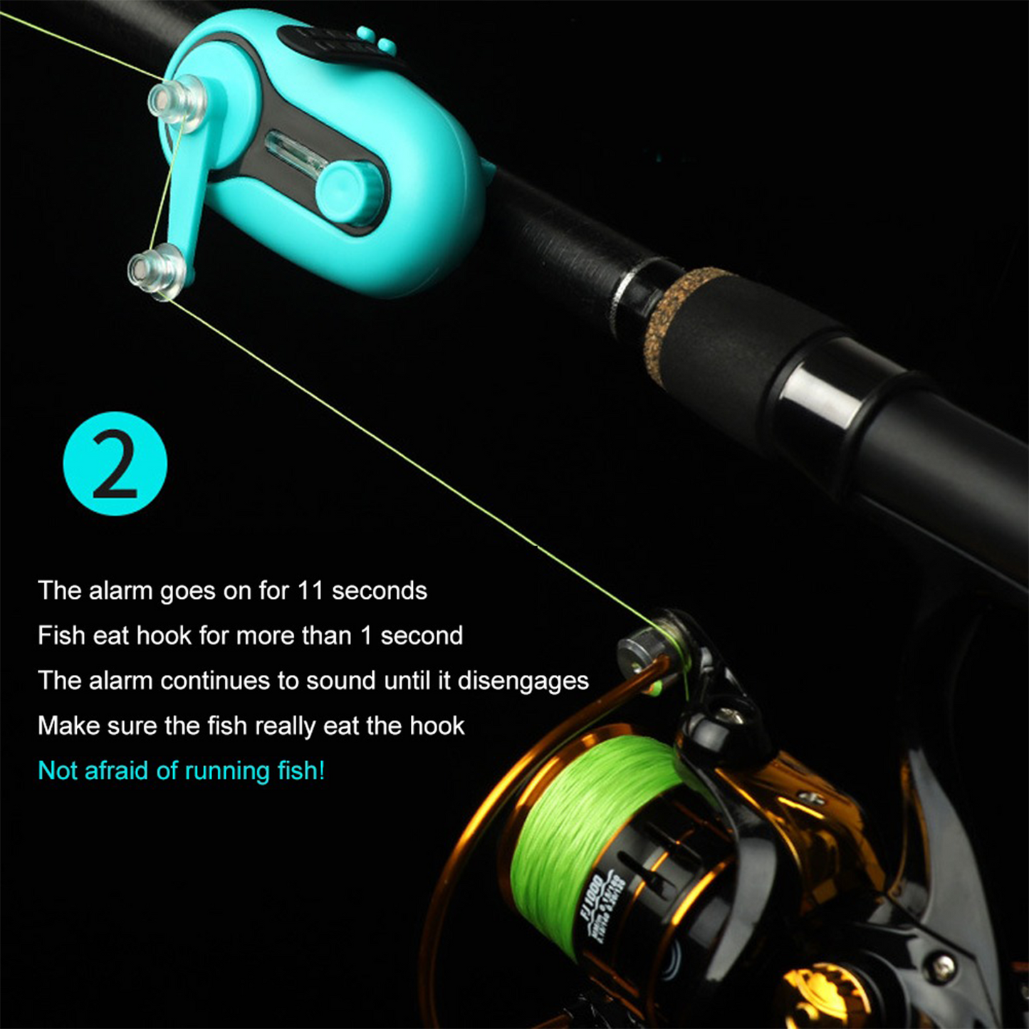 Electronic fish bite alarm