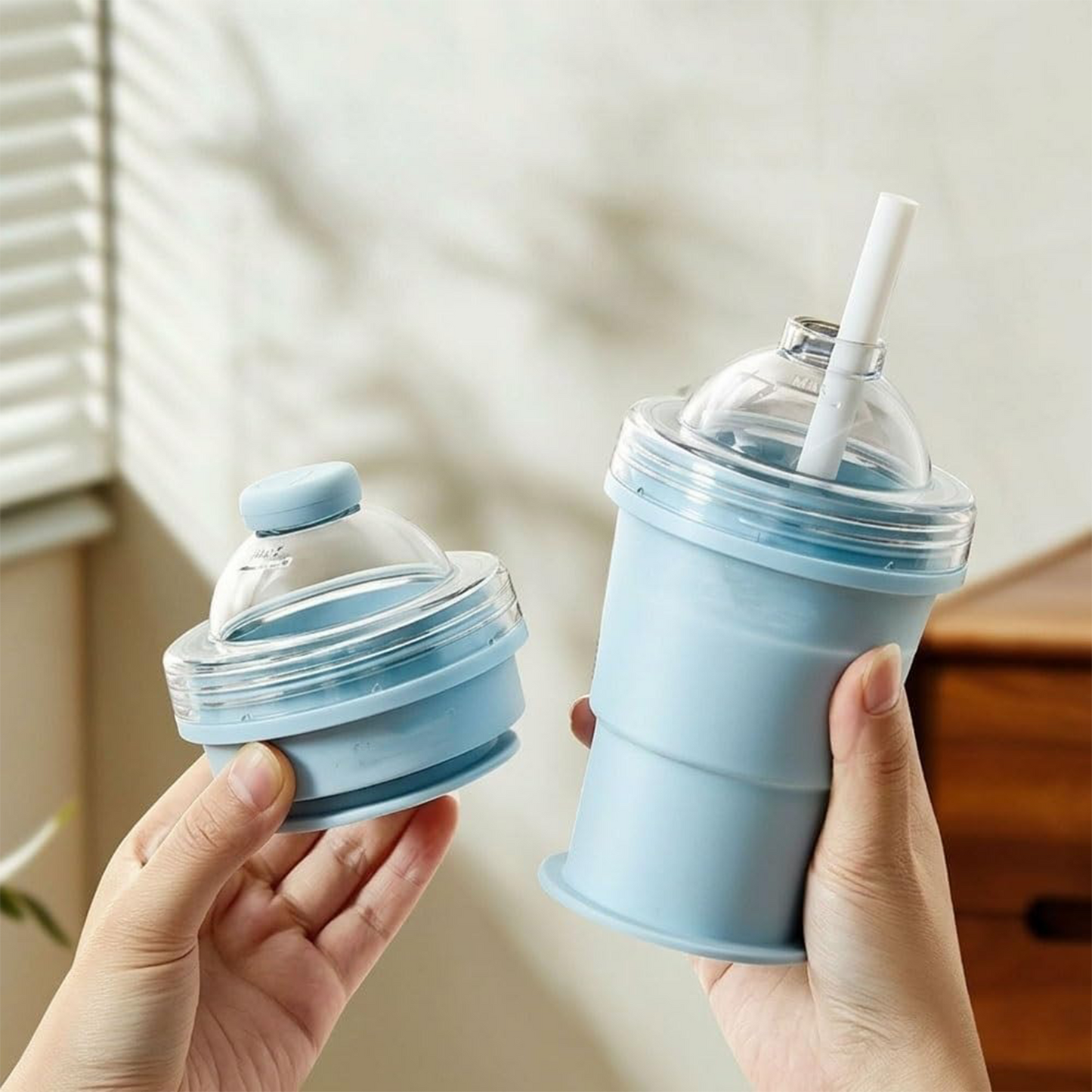 2-in-1 Foldable Silicone Ice Ball Maker Cup