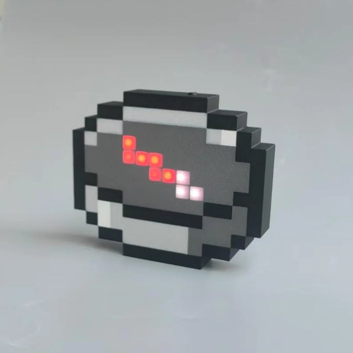 Minecraft-Style Pixel Compass Keychain